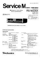 Technics - RSM-235-X - Service manual 